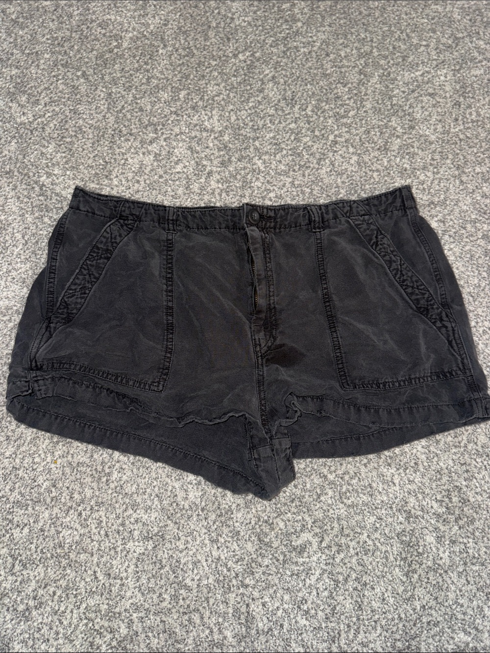 aerie Black High-Waist Casual Shorts